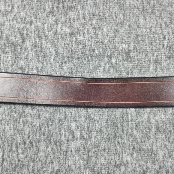 Handmade Latigo Leather Belt Men 33 Brown Heavy Duty Artisan Heritage Utility - Picture 6 of 10